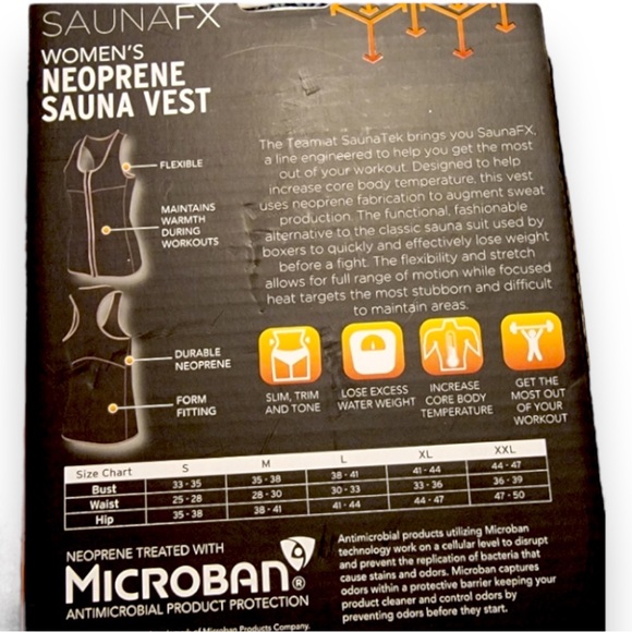 SaunaFX Women’s Slimming Workout Vest Large - Picture 7 of 7